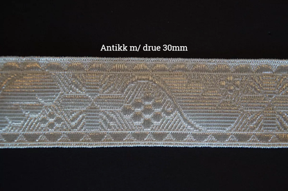 Antikk med drue sølvbånd, 30mm