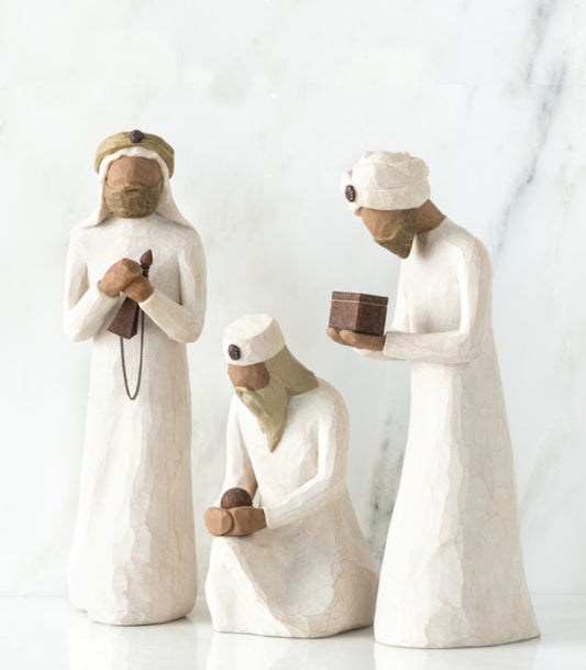 De tre vise menn til julekrybbe - Willow Tree