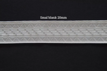 Smal blank, sølvbånd, 20mm